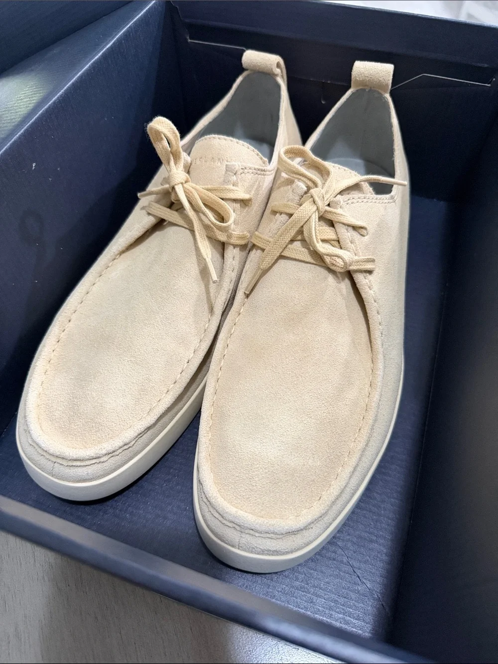 NEW Everlane Mens Pebble Suede The Desert Boot Lightweight White Sole Size 11.5
